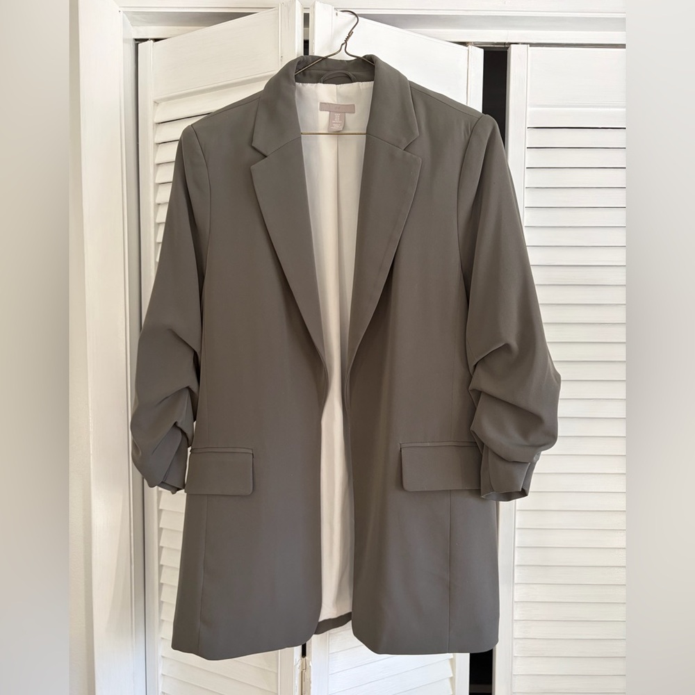 H&M Women's Charcoal Grey Blazer